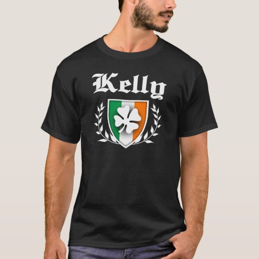 Kelly-Kleeblatt-Wappen T-Shirt (Vorderseite)