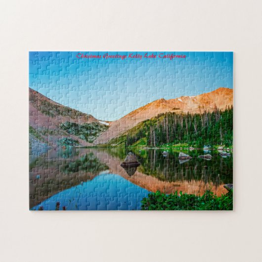 Kelly Lake California. Weihnachtsgrüße Puzzle (Horizontal)