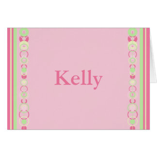 Kelly Modern Circles Individuelle Name Card