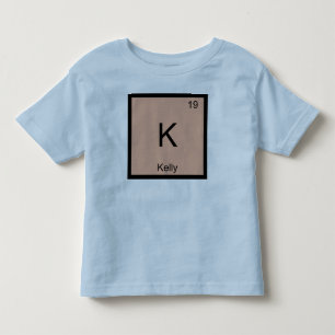 Kelly Name Chemie Element Periodensystem Kleinkind T-shirt