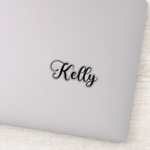 Kelly Name - Handgeschriebene Kalligrafie Aufkleber