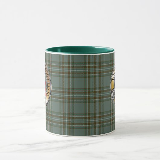 Kelly Tartan & Abzeichen Tasse (Zentrum)