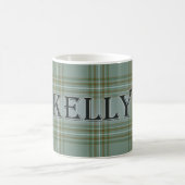 Kelly Tartan mit Nachname Kaffeetasse (Mittel)