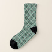Kelly Tartan Pattern Green Irish Kariert Socken (Links - Außen)