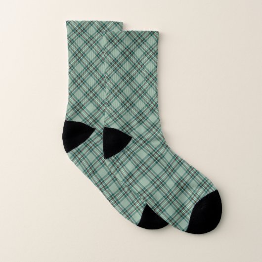 Kelly Tartan Pattern Green Irish Kariert Socken (Paar)