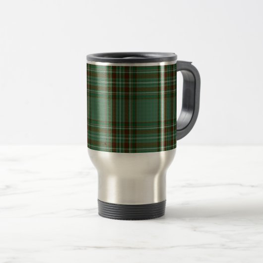 Kelly Tartan Travel Mug Reisebecher (VorderseiteRechts)