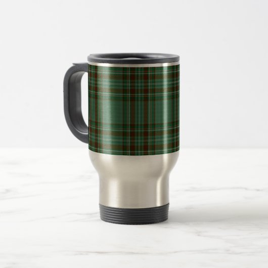 Kelly Tartan Travel Mug Reisebecher (Vorderseite Links)