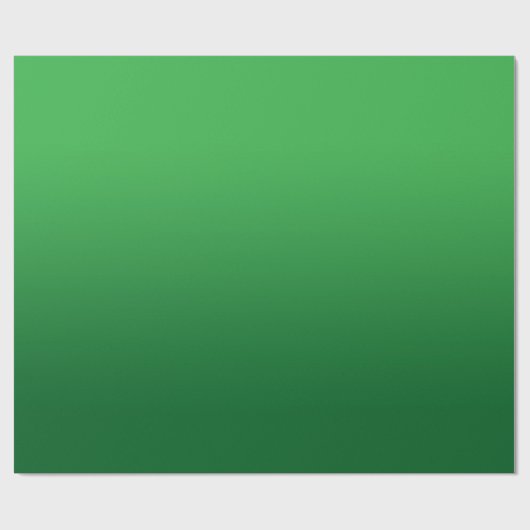 Kelly to Forest Green Gradient Geschenkpapier (Flach)