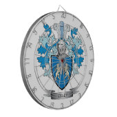 Kelly-Wappen Dartscheibe (Vorderseite Links)