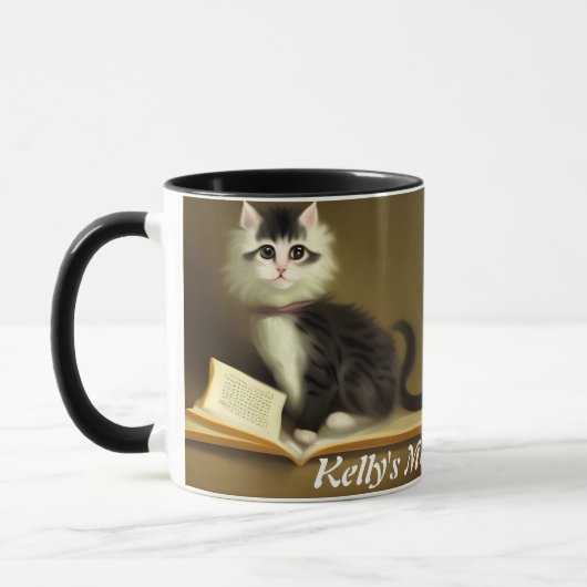 Kelly's Morgenkaffee Personalisiert anpassbar Tasse (Links)