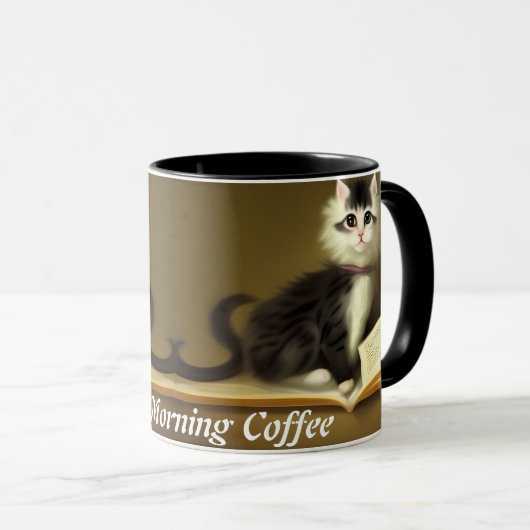 Kelly's Morgenkaffee Personalisiert anpassbar Tasse (VorderseiteRechts)