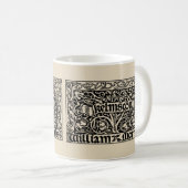 Kelmscott Press 1891 Logo von William Morris Kaffeetasse (VorderseiteRechts)