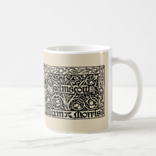 Kelmscott Press 1891 Logo von William Morris Kaffeetasse