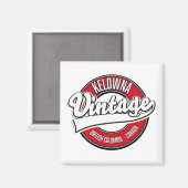Kelowna British Columbia Canada Logo Magnet (Vorderseite/Rückseite)