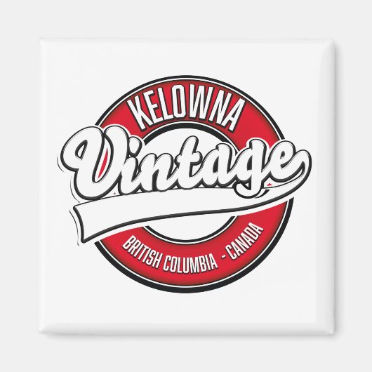 Kelowna British Columbia Canada Logo Magnet (Vorne)