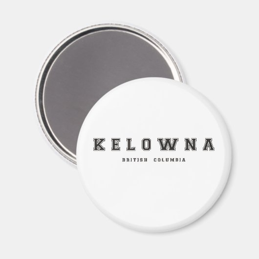 Kelowna British Columbia Magnet (Vorderseite/Rückseite)