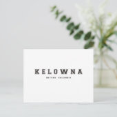 Kelowna British Columbia Postkarte (Stehend Vorderseite)