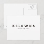 Kelowna British Columbia Postkarte (Vorne/Hinten)