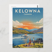 Kelowna Canada Travel Postkarte (Vorne/Hinten)