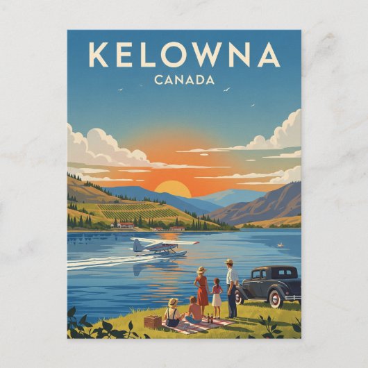Kelowna Canada Travel Postkarte (Vorderseite)