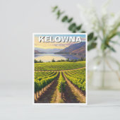Kelowna Canada Travel Postkarte (Stehend Vorderseite)