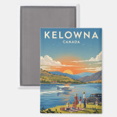 Kelowna Kanada Reise Magnet (Vorderseite/Rückseite)