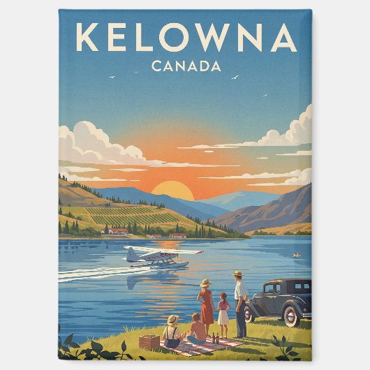 Kelowna Kanada Reise Magnet (Vorderseite)
