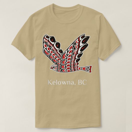 Kelowna Redailing Hawk Native Bird of Prey Art ank T-Shirt (Design vorne)