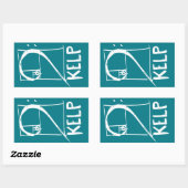 KELP-Aufkleber Rechteckiger Aufkleber (Blatt)