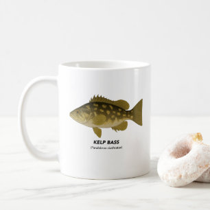 Kelp Bass - Meerestiere in Kalifornien Kaffeetasse