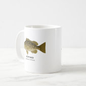 Kelp Bass - Meerestiere in Kalifornien Kaffeetasse (Vorderseite Links)