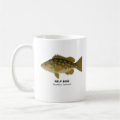 Kelp Bass - Meerestiere in Kalifornien Kaffeetasse (Links)