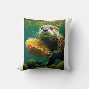 Kelp-Wald-Spielplatz: Die Welt der Otter Kissen
