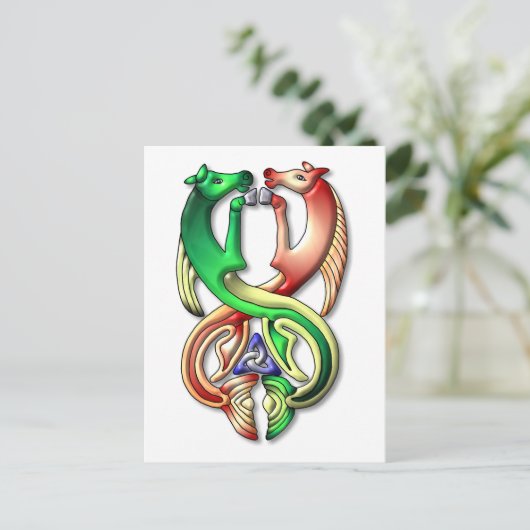 Kelpie Colors Postkarte (Stehend Vorderseite)