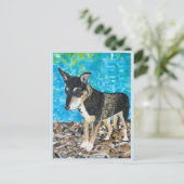 Kelpie Hund Postkarte (Stehend Vorderseite)