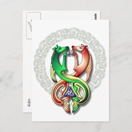 Kelpie Postkarte (Vorne/Hinten)