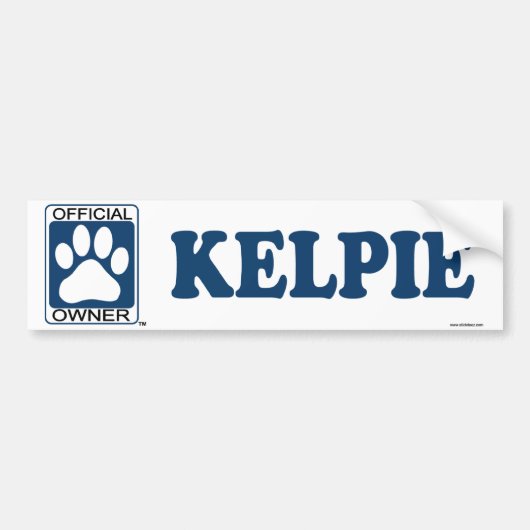Kelpie-Schwarzes Autoaufkleber (Vorne)