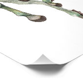 Kelpie Wasserpferd in Wasserfarben Fotodruck (Ecke)