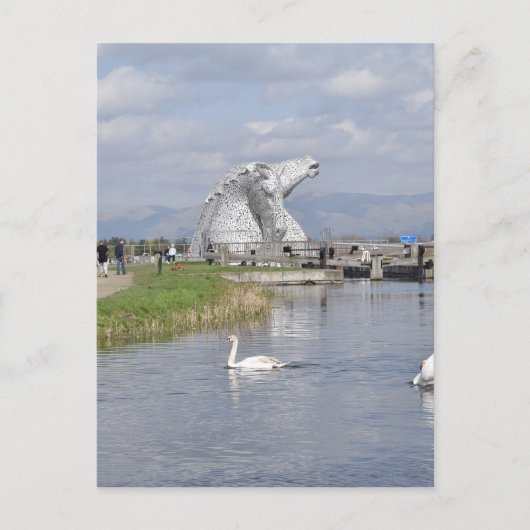 Kelpies , Helix Park , Falkirk Postkarte (Vorderseite)