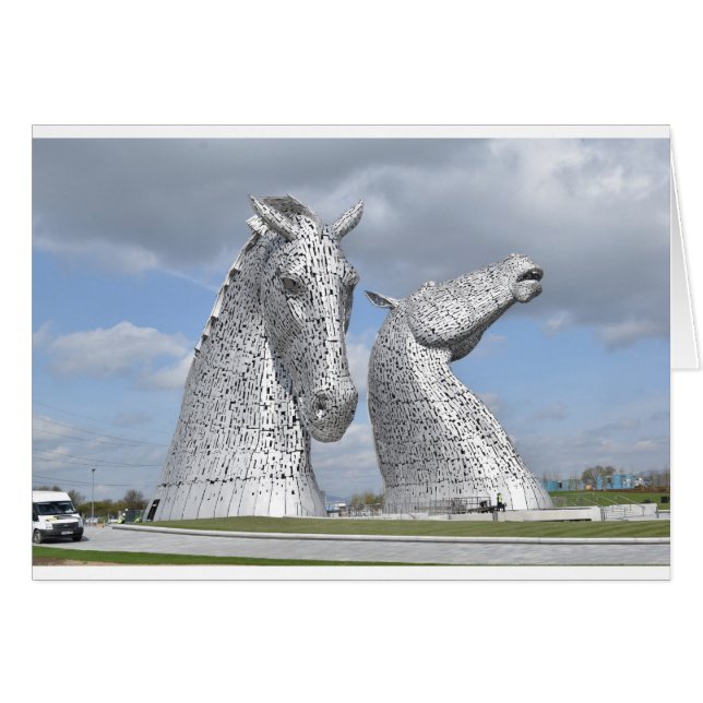 Kelpies , Helix Park , Falkirk , Schottland (Vorderseite (Horizontal))
