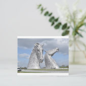 Kelpies , Helix Park , Falkirk , Schottland Postkarte (Stehend Vorderseite)