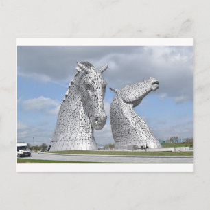 Kelpies , Helix Park , Falkirk , Schottland Postkarte