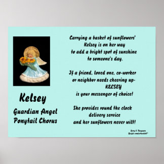 KELSEY-GUARDIAN ANGEL PONYTAIL CHORUS POSTER