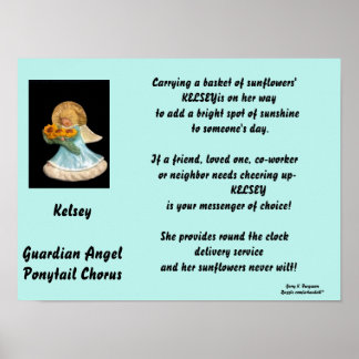 KELSEY-GUARDIAN ANGEL PONYTAIL CHORUS POSTER