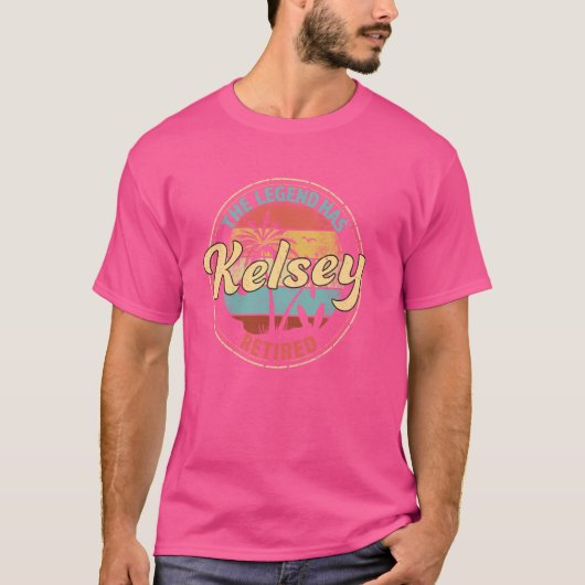 Kelsey Legend hat die Personalisierte Pensionierun T-Shirt (Vorderseite)