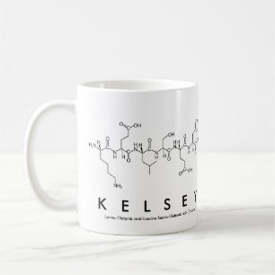 Kelsey Peptid-Namen-Tasse Kaffeetasse