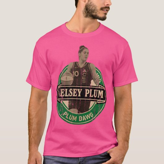 Kelsey Plum - Retro Vintage ästhetische Bierstil T-Shirt (Vorderseite)