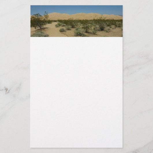 Kelso Dunes im Mojave Nationalpark Briefpapier (Vorderseite)