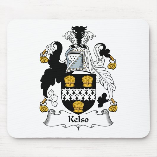 Kelso-Familienwappen Mousepad (Vorne)