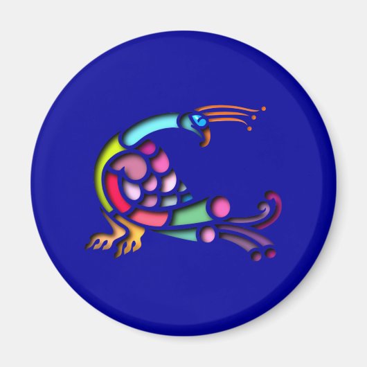 Kelten Vogel celtic bird Magnet (Vorne)